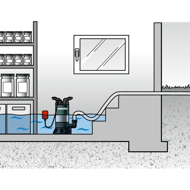 Metabo Насос погружний для брудної води PS 15000 S, 850Вт, 15000л/г, фото , изображение 4 | SNABZHENIE.com.ua Metabo Насос погружний для брудної води PS 15000 S, 850Вт, 15000л/г, фото , изображение 4 | SNABZHENIE.com.ua