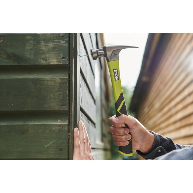 Ryobi Молоток столярний RH16FSS 450г магнітний утримувач руків'я скловолокно, фото , зображення 8 | SNABZHENIE.com.ua Ryobi Молоток столярний RH16FSS 450г магнітний утримувач руків'я скловолокно, фото , зображення 8 | SNABZHENIE.com.ua