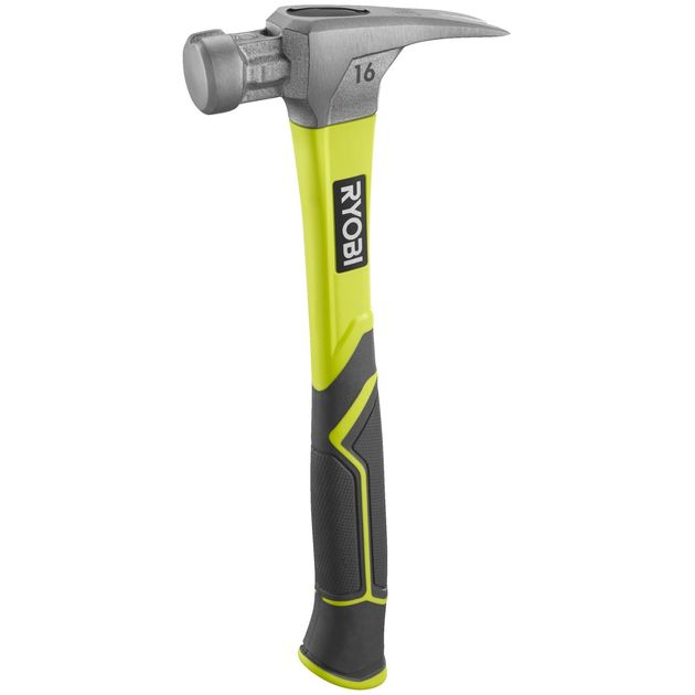 Ryobi Молоток столярний RH16FSS 450г магнітний утримувач руків'я скловолокно, фото , зображення 5 | SNABZHENIE.com.ua Ryobi Молоток столярний RH16FSS 450г магнітний утримувач руків'я скловолокно, фото , зображення 5 | SNABZHENIE.com.ua