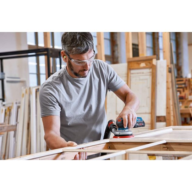 Bosch Шліфмашина ексцентрикова акумуляторна GEX 18V-125 соло, фото , зображення 8 | SNABZHENIE.com.ua Bosch Шліфмашина ексцентрикова акумуляторна GEX 18V-125 соло, фото , зображення 8 | SNABZHENIE.com.ua