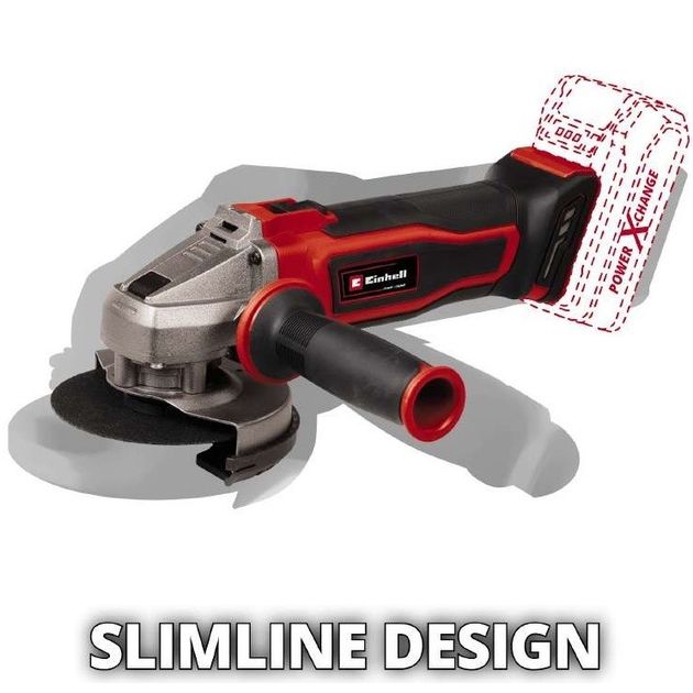 Einhell Шліфмашина кутова TE-AG 18/115 Q Li - Solo PXC акумуляторна, 1.7 кг (без АКБ та ЗП), фото , зображення 9 | SNABZHENIE.com.ua Einhell Шліфмашина кутова TE-AG 18/115 Q Li - Solo PXC акумуляторна, 1.7 кг (без АКБ та ЗП), фото , зображення 9 | SNABZHENIE.com.ua