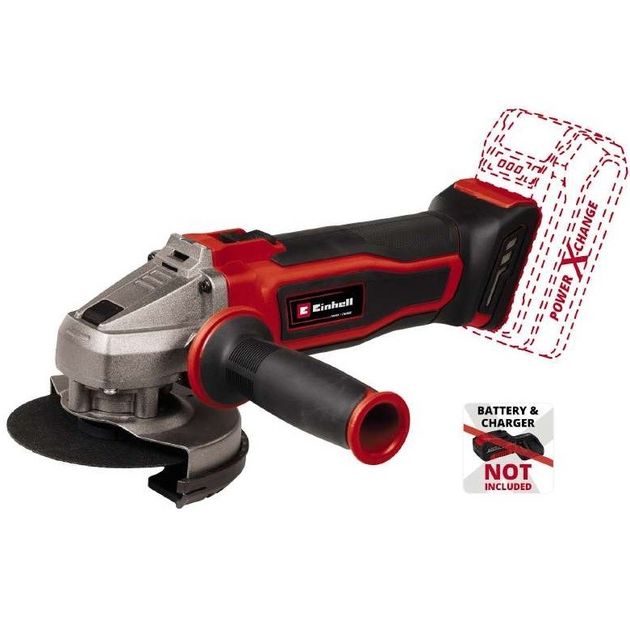 Einhell Шліфмашина кутова TE-AG 18/115 Q Li - Solo PXC акумуляторна, 1.7 кг (без АКБ та ЗП), фото , зображення 5 | SNABZHENIE.com.ua Einhell Шліфмашина кутова TE-AG 18/115 Q Li - Solo PXC акумуляторна, 1.7 кг (без АКБ та ЗП), фото , зображення 5 | SNABZHENIE.com.ua