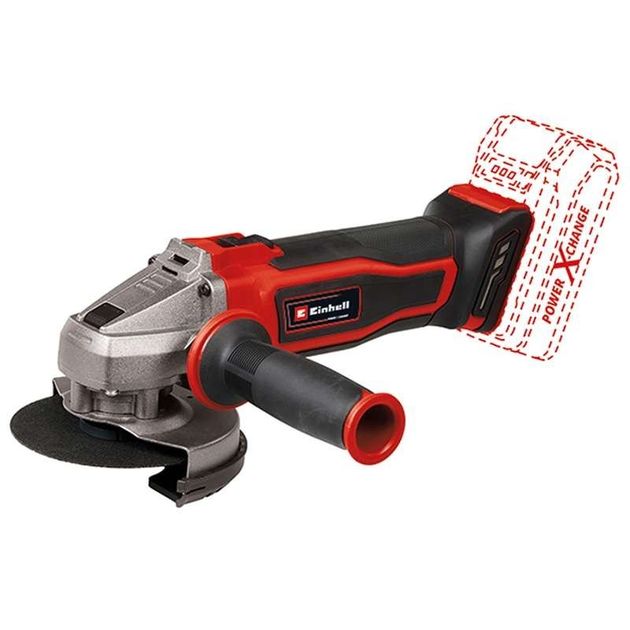 Einhell Шліфмашина кутова TE-AG 18/115 Q Li - Solo PXC акумуляторна, 1.7 кг (без АКБ та ЗП), фото  | SNABZHENIE.com.ua