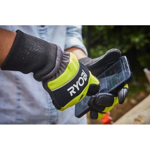 Ryobi Рукавички робочі RAC258L, козяча шкіра, захист від порізів, р.L, чорно-жовтий, фото , зображення 6 | SNABZHENIE.com.ua Ryobi Рукавички робочі RAC258L, козяча шкіра, захист від порізів, р.L, чорно-жовтий, фото , зображення 6 | SNABZHENIE.com.ua