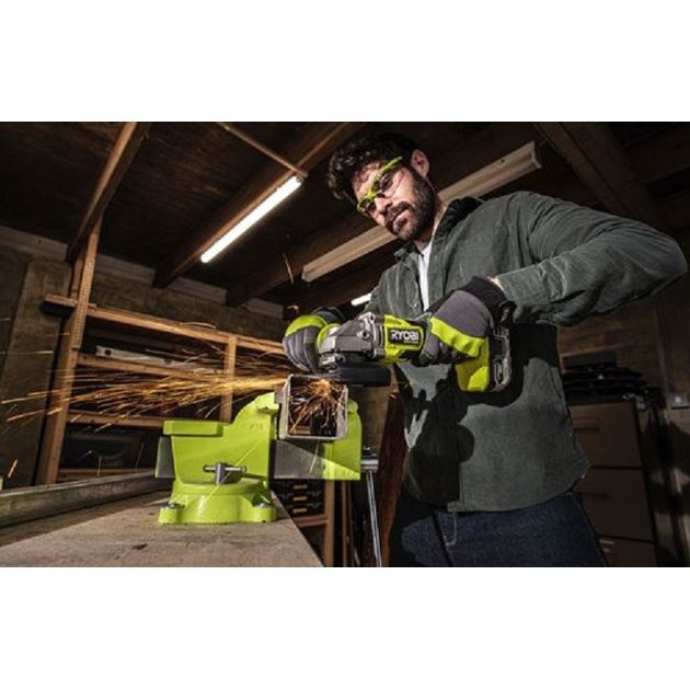 Ryobi Шліфмашина кутова RAG18X-0, акумуляторна ONE+ НР, безщіткова, 125мм, 18В (без АКБ та ЗУ), фото , зображення 9 | SNABZHENIE.com.ua Ryobi Шліфмашина кутова RAG18X-0, акумуляторна ONE+ НР, безщіткова, 125мм, 18В (без АКБ та ЗУ), фото , зображення 9 | SNABZHENIE.com.ua