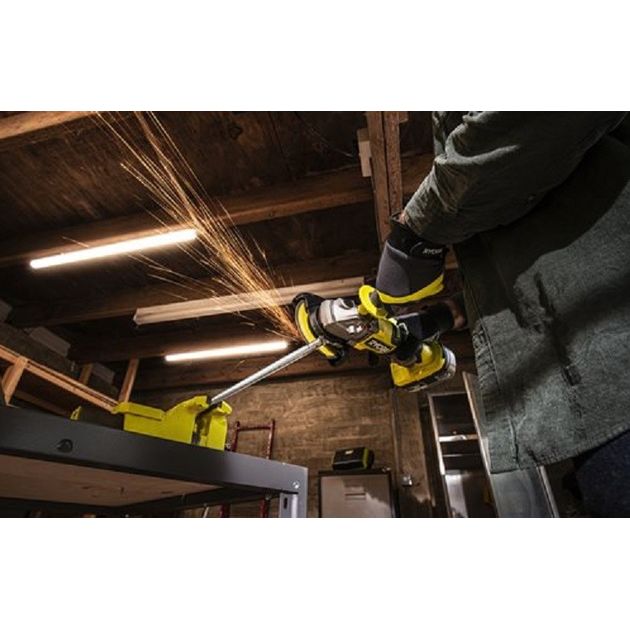Ryobi Шліфмашина кутова RAG18X-0, акумуляторна ONE+ НР, безщіткова, 125мм, 18В (без АКБ та ЗУ), фото , зображення 8 | SNABZHENIE.com.ua Ryobi Шліфмашина кутова RAG18X-0, акумуляторна ONE+ НР, безщіткова, 125мм, 18В (без АКБ та ЗУ), фото , зображення 8 | SNABZHENIE.com.ua