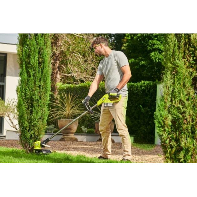 Ryobi Тример садовий акумуляторний ONE+ RY18LT33B-0 18В 33см 2.6кг без АКБ та ЗП, фото , изображение 3 | SNABZHENIE.com.ua Ryobi Тример садовий акумуляторний ONE+ RY18LT33B-0 18В 33см 2.6кг без АКБ та ЗП, фото , изображение 3 | SNABZHENIE.com.ua