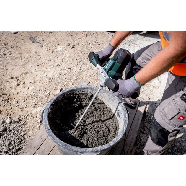 Metabo Міксер будівельний RWE 1200, 1200Вт, 0-900об/хв, шпиндель М14, 120мм, фото , изображение 5 | SNABZHENIE.com.ua Metabo Міксер будівельний RWE 1200, 1200Вт, 0-900об/хв, шпиндель М14, 120мм, фото , изображение 5 | SNABZHENIE.com.ua