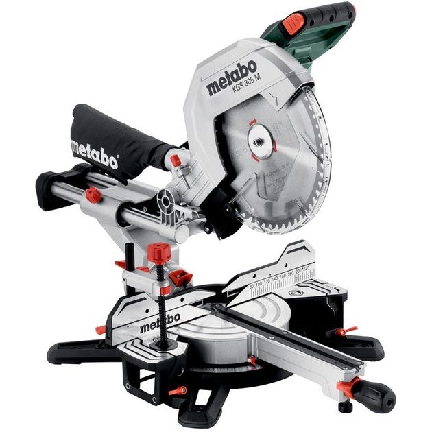 Metabo Пила торцювальна KGS 305 M з протяжкою, 1600Вт, диск 305мм, пропил 110/67мм, 18.6кг, фото  | SNABZHENIE.com.ua