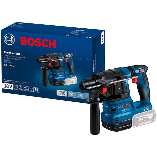 Bosch Перфоратор акумуляторний GBH 185-LI SDS-Plus 18В 1.9Дж 2.3кг без АКБ та ЗП, фото  | SNABZHENIE.com.ua