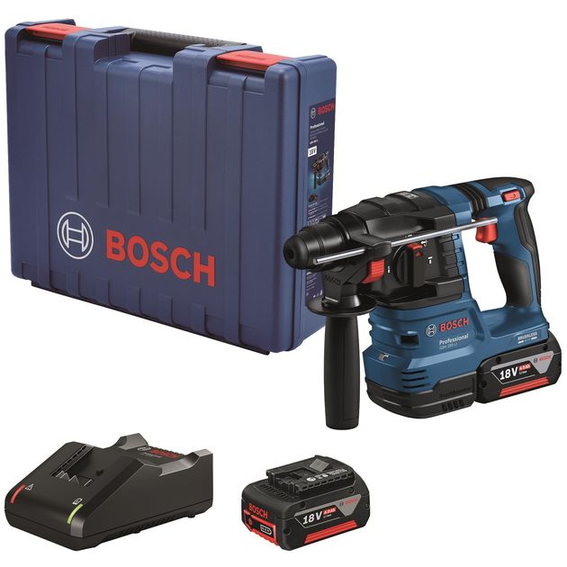 Bosch Перфоратор GBH 185-LI, акумуляторний, 18В, SDS-Plus, 1.9Дж, безщітковий, 2х4.0Ah, фото  | SNABZHENIE.com.ua
