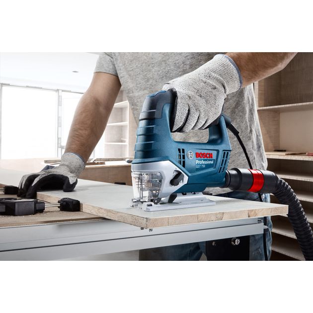 Bosch Лобзик Professional GST 750, 520Вт, SDS, 800-3200 об/м, хід 20 мм, 2.29кг, у кейсі, фото , зображення 5 | SNABZHENIE.com.ua Bosch Лобзик Professional GST 750, 520Вт, SDS, 800-3200 об/м, хід 20 мм, 2.29кг, у кейсі, фото , зображення 5 | SNABZHENIE.com.ua