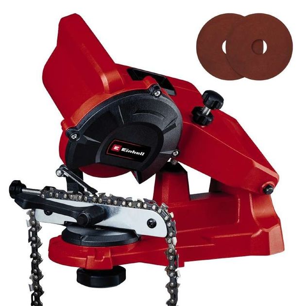 Einhell Верстат для заточування ланцюгів GC-CS 85 E Set, 85Вт, розмір диска 108мм, 5800об/хв, додатковий диск для заточування, 1.89кг, фото , изображение 3 | SNABZHENIE.com.ua Einhell Верстат для заточування ланцюгів GC-CS 85 E Set, 85Вт, розмір диска 108мм, 5800об/хв, додатковий диск для заточування, 1.89кг, фото , изображение 3 | SNABZHENIE.com.ua