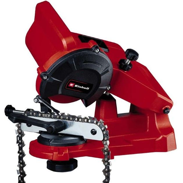 Einhell Верстат для заточування ланцюгів GC-CS 85 E Set, 85Вт, розмір диска 108мм, 5800об/хв, додатковий диск для заточування, 1.89кг, фото  | SNABZHENIE.com.ua