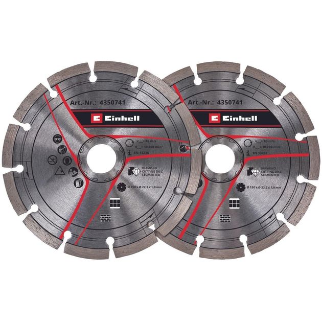 Einhell Диски для бороздоділа 150х22.2мм, 2шт, фото  | SNABZHENIE.com.ua