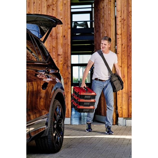 Einhell Кейс для інструменту E-Case S-F, 13.1х44.4х33см, поролоновий вкладиш Grid Foam Set, пластик, фото , изображение 4 | SNABZHENIE.com.ua Einhell Кейс для інструменту E-Case S-F, 13.1х44.4х33см, поролоновий вкладиш Grid Foam Set, пластик, фото , изображение 4 | SNABZHENIE.com.ua