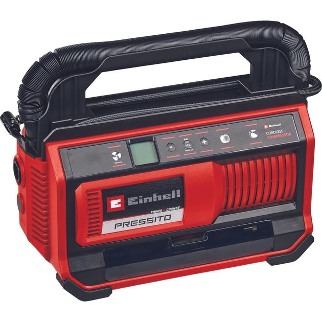 Einhell Компресор повітряний PRESSITO 18/25, акумуляторний 18В PXC, 10.5бар, вис. і низьк. тиск, 2.06кг, (без АКБ і ЗП), фото , изображение 8 | SNABZHENIE.com.ua Einhell Компресор повітряний PRESSITO 18/25, акумуляторний 18В PXC, 10.5бар, вис. і низьк. тиск, 2.06кг, (без АКБ і ЗП), фото , изображение 8 | SNABZHENIE.com.ua