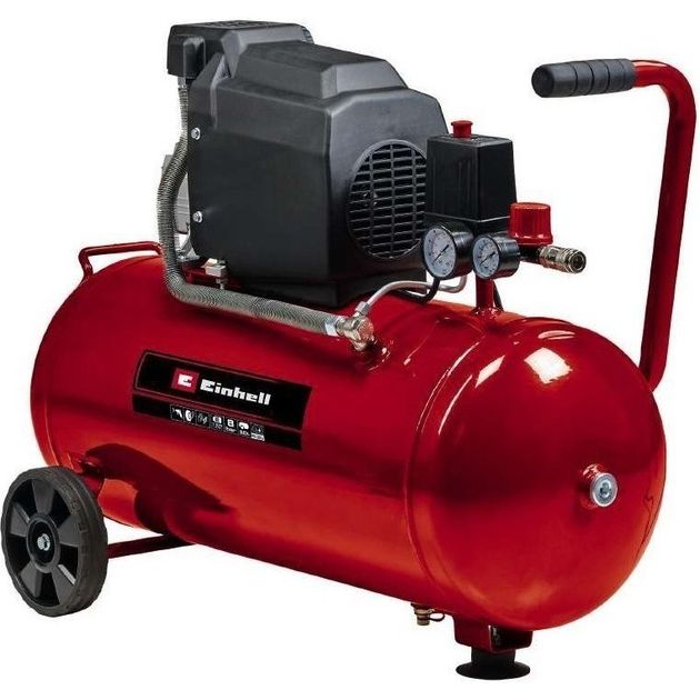 Einhell Компресор повітряний TC-AC 190/50/8, 1500Вт, 50л, 165л/хв, 8бар, 26кг, фото  | SNABZHENIE.com.ua