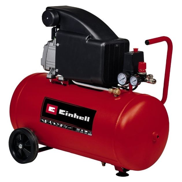 Einhell Компресор повітряний TC-AC 270/50/8, масляний, 1800Вт, 50л, 270л/хв, 8бар, 30.08кг, фото , изображение 2 | SNABZHENIE.com.ua Einhell Компресор повітряний TC-AC 270/50/8, масляний, 1800Вт, 50л, 270л/хв, 8бар, 30.08кг, фото , изображение 2 | SNABZHENIE.com.ua