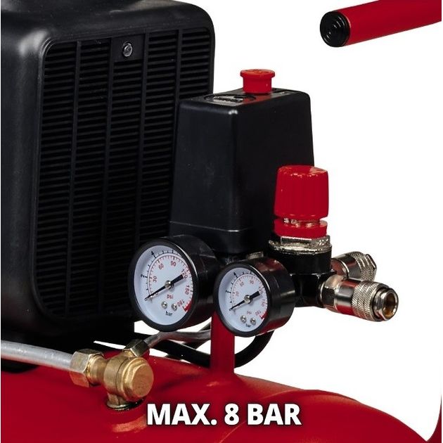 Einhell Компресор повітряний TC-AC 270/50/8, масляний, 1800Вт, 50л, 270л/хв, 8бар, 30.08кг, фото , изображение 7 | SNABZHENIE.com.ua Einhell Компресор повітряний TC-AC 270/50/8, масляний, 1800Вт, 50л, 270л/хв, 8бар, 30.08кг, фото , изображение 7 | SNABZHENIE.com.ua