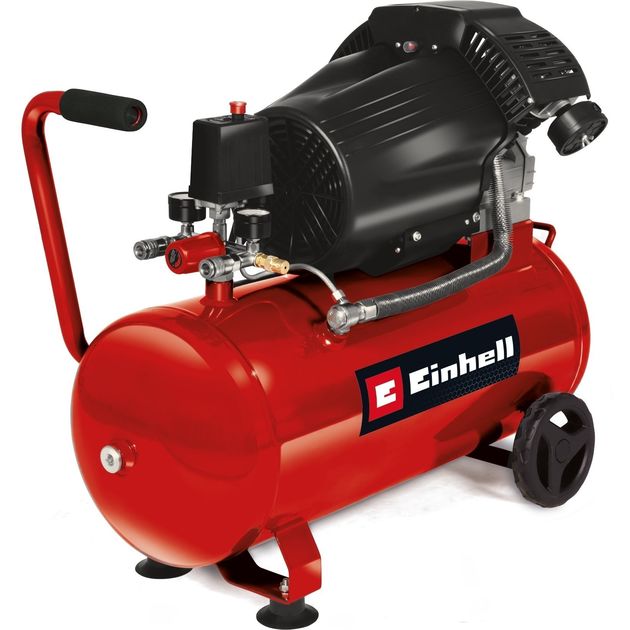 Einhell Компресор повітряний TC-AC 420/50/10 V, 2200Вт, 50л, 420л/хв, 10бар, 2 циліндри (V-подібний), 42кг, фото  | SNABZHENIE.com.ua