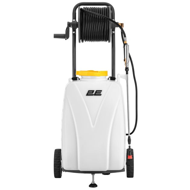 2E Обприскувач акумуляторний AquaSpray 40LRC 40л 12В 1х12А·год 7бар 6л·хв 16кг вольтметр колеса котушка шланг 30м, фото  | SNABZHENIE.com.ua