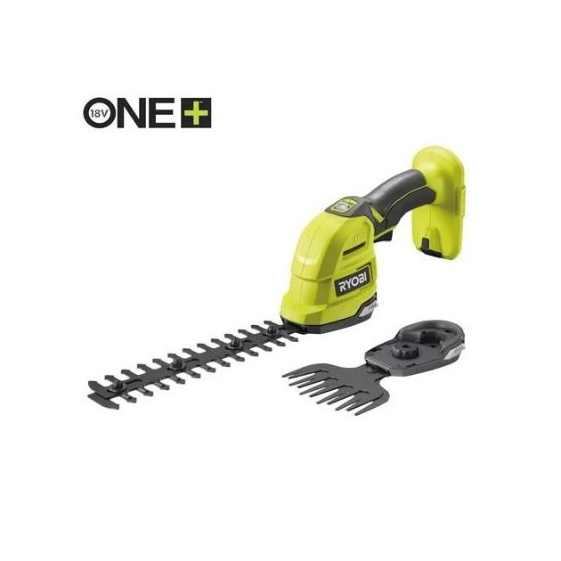 Ryobi Ножиці акумуляторні для трави RY18GSA-0 18В ONE+ з насадкою кущоріз 20см 1кг (без АКБ та ЗП), фото , изображение 7 | SNABZHENIE.com.ua
