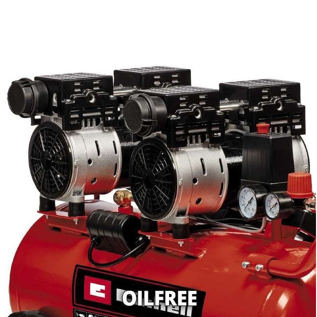 Einhell Компресор повітряний безмасляний TE-AC 270/50 Silent Plus, 1500Вт, 50л, 270л/хв, 8бар, 54дБ, 4 циліндри, 42.6кг, фото , изображение 7 | SNABZHENIE.com.ua Einhell Компресор повітряний безмасляний TE-AC 270/50 Silent Plus, 1500Вт, 50л, 270л/хв, 8бар, 54дБ, 4 циліндри, 42.6кг, фото , изображение 7 | SNABZHENIE.com.ua