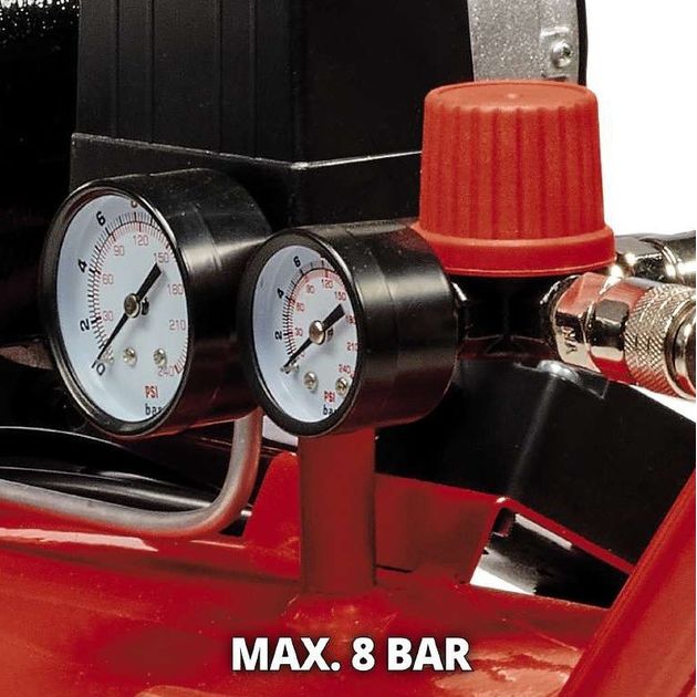 Einhell Компресор повітряний безмасляний TE-AC 270/50 Silent Plus, 1500Вт, 50л, 270л/хв, 8бар, 54дБ, 4 циліндри, 42.6кг, фото , изображение 8 | SNABZHENIE.com.ua Einhell Компресор повітряний безмасляний TE-AC 270/50 Silent Plus, 1500Вт, 50л, 270л/хв, 8бар, 54дБ, 4 циліндри, 42.6кг, фото , изображение 8 | SNABZHENIE.com.ua