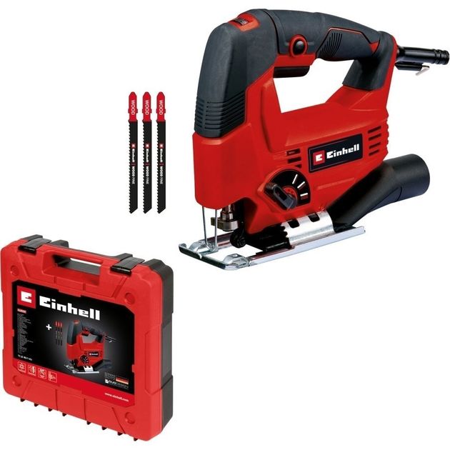 Einhell Лобзик електричний TC-JS 80/1 Kit, 550Вт, 1000-3000об•хв, в комплекті 3 полотна, кейс, 1.86кг, фото , изображение 2 | SNABZHENIE.com.ua Einhell Лобзик електричний TC-JS 80/1 Kit, 550Вт, 1000-3000об•хв, в комплекті 3 полотна, кейс, 1.86кг, фото , изображение 2 | SNABZHENIE.com.ua