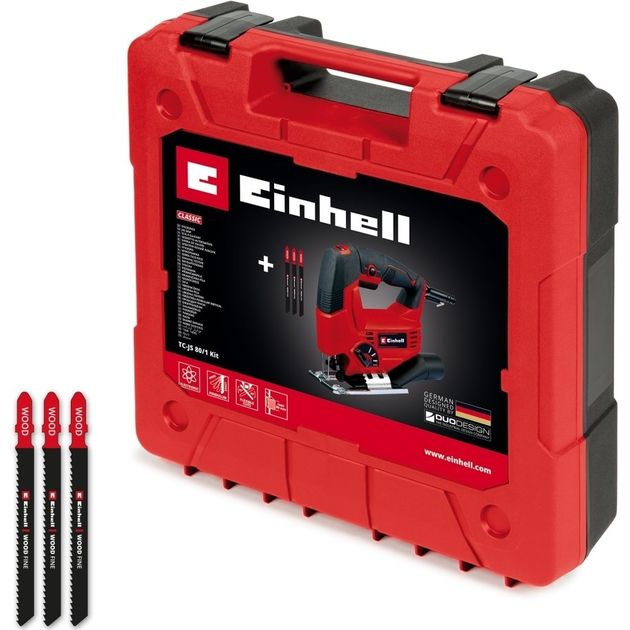 Einhell Лобзик електричний TC-JS 80/1 Kit, 550Вт, 1000-3000об•хв, в комплекті 3 полотна, кейс, 1.86кг, фото , изображение 10 | SNABZHENIE.com.ua Einhell Лобзик електричний TC-JS 80/1 Kit, 550Вт, 1000-3000об•хв, в комплекті 3 полотна, кейс, 1.86кг, фото , изображение 10 | SNABZHENIE.com.ua