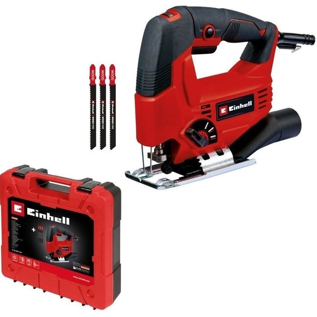 Einhell Лобзик електричний TC-JS 80/1 Kit, 550Вт, 1000-3000об•хв, в комплекті 3 полотна, кейс, 1.86кг, фото  | SNABZHENIE.com.ua