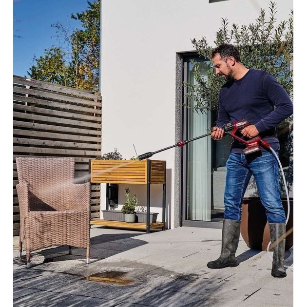 Einhell Мийка високого тиску акумуляторна HYPRESSO 18/24 Li-Solo, PXC, 18В, 24бар, 240л/год, набір аксесуарів, шланг 5м, 1.85кг, (без АКБ і ЗП), фото , изображение 4 | SNABZHENIE.com.ua Einhell Мийка високого тиску акумуляторна HYPRESSO 18/24 Li-Solo, PXC, 18В, 24бар, 240л/год, набір аксесуарів, шланг 5м, 1.85кг, (без АКБ і ЗП), фото , изображение 4 | SNABZHENIE.com.ua