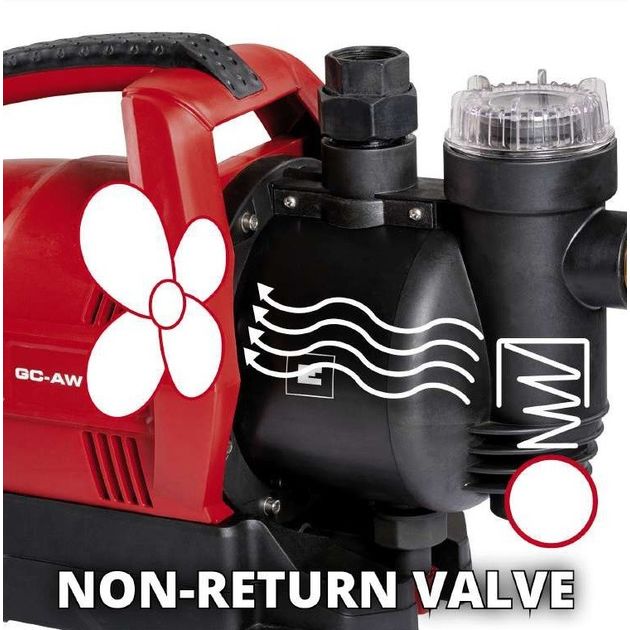 Einhell Насос напорний автоматичний GC-AW 6333, 3300л/г, 630 Вт, 3.6бар, глиб 8м, 7.9кг, фото , изображение 5 | SNABZHENIE.com.ua Einhell Насос напорний автоматичний GC-AW 6333, 3300л/г, 630 Вт, 3.6бар, глиб 8м, 7.9кг, фото , изображение 5 | SNABZHENIE.com.ua