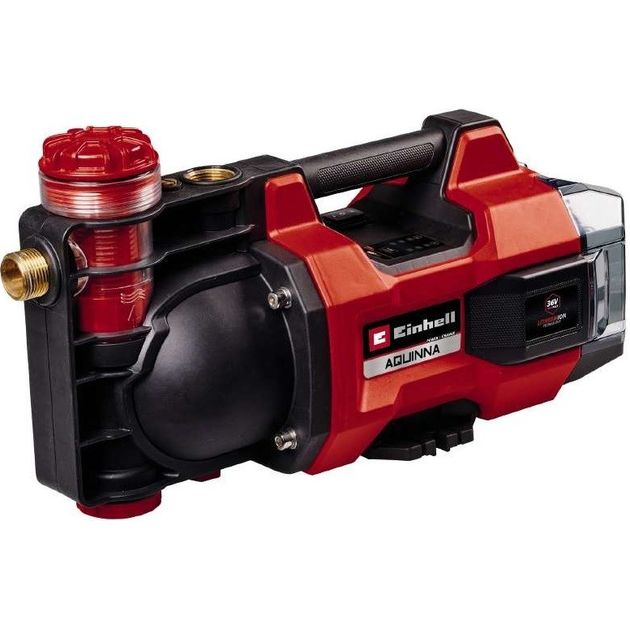 Einhell Насос садовий акумуляторний AQUINNA 36/38 F LED, 3800л/г, 36В, 3.7бар, глиб 6м, 4.25кг, без АКБ і ЗП, фото  | SNABZHENIE.com.ua