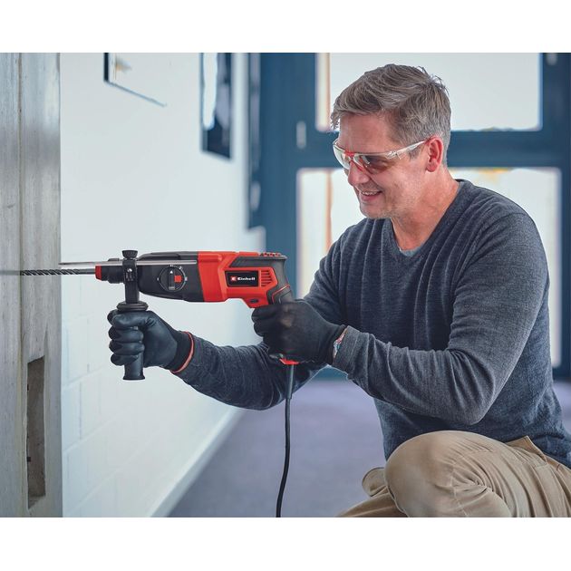Einhell Перфоратор TC-RH 800 4F Kit, SDS-plus, 620Вт, 2.2Дж, кейс, 2.86кг, фото , зображення 4 | SNABZHENIE.com.ua Einhell Перфоратор TC-RH 800 4F Kit, SDS-plus, 620Вт, 2.2Дж, кейс, 2.86кг, фото , зображення 4 | SNABZHENIE.com.ua