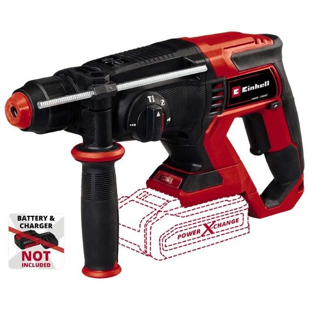 Einhell Перфоратор акумуляторний TE-HD 18/20LI - Solo, SDS-plus, PXC 18В, 1.8Дж, 0-1300об•хв, 4750уд•хв, кейс, 2.7кг, без АКБ і ЗП, фото , изображение 5 | SNABZHENIE.com.ua Einhell Перфоратор акумуляторний TE-HD 18/20LI - Solo, SDS-plus, PXC 18В, 1.8Дж, 0-1300об•хв, 4750уд•хв, кейс, 2.7кг, без АКБ і ЗП, фото , изображение 5 | SNABZHENIE.com.ua