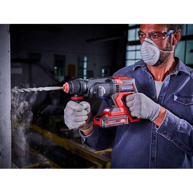 Einhell Перфоратор акумуляторний TE-HD 18/20LI - Solo, SDS-plus, PXC 18В, 1.8Дж, 0-1300об•хв, 4750уд•хв, кейс, 2.7кг, без АКБ і ЗП, фото , изображение 4 | SNABZHENIE.com.ua Einhell Перфоратор акумуляторний TE-HD 18/20LI - Solo, SDS-plus, PXC 18В, 1.8Дж, 0-1300об•хв, 4750уд•хв, кейс, 2.7кг, без АКБ і ЗП, фото , изображение 4 | SNABZHENIE.com.ua