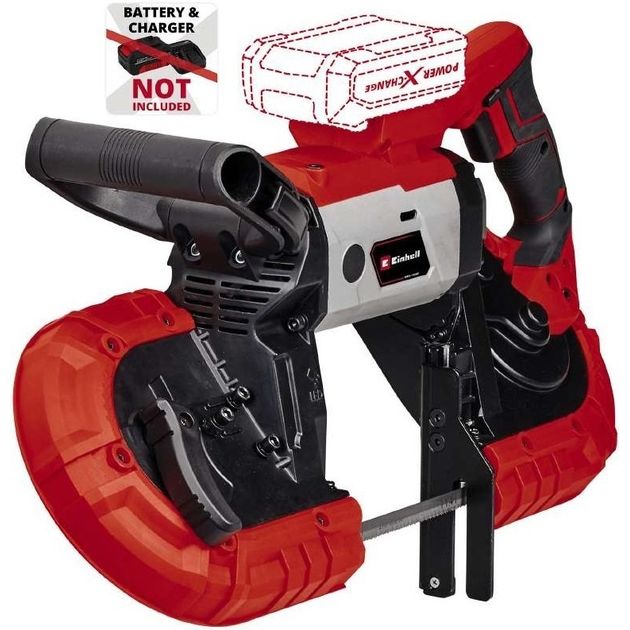 Einhell Пила стрічкова акумуляторна TE-MB 18/127LI - Solo, PXC 18В, 120м•хв, 115/127мм, 2 стрічки по металу 1141х13х0.65мм, LED, 5.5кг, без АКБ і ЗП, фото , изображение 4 | SNABZHENIE.com.ua Einhell Пила стрічкова акумуляторна TE-MB 18/127LI - Solo, PXC 18В, 120м•хв, 115/127мм, 2 стрічки по металу 1141х13х0.65мм, LED, 5.5кг, без АКБ і ЗП, фото , изображение 4 | SNABZHENIE.com.ua