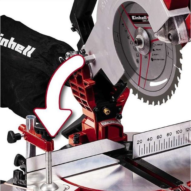 Einhell Пила торцювальна акумуляторна TE-MS 18/210LI - Solo, PXC, 18В, диск 210х30мм, 3000об•хв, LED, лазер, 7кг, без АКБ і ЗП, фото , изображение 7 | SNABZHENIE.com.ua Einhell Пила торцювальна акумуляторна TE-MS 18/210LI - Solo, PXC, 18В, диск 210х30мм, 3000об•хв, LED, лазер, 7кг, без АКБ і ЗП, фото , изображение 7 | SNABZHENIE.com.ua