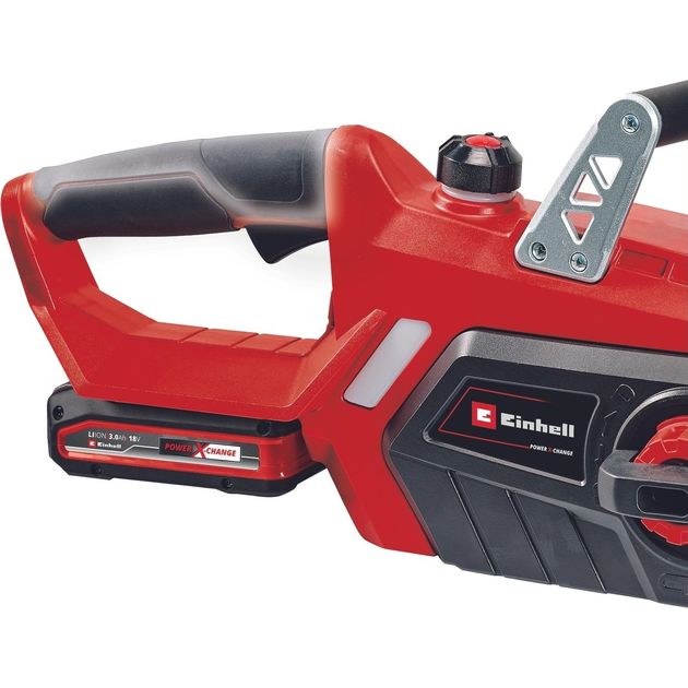Einhell Пила ланцюгова акумуляторна GE-LC 18/25 Li Set, PXC, 18В, шина 25см, 4.3м/с, акум. 3,0Ah і зарядний пристрій, додатковий ланцюг, 3.6кг, фото , зображення 8 | SNABZHENIE.com.ua Einhell Пила ланцюгова акумуляторна GE-LC 18/25 Li Set, PXC, 18В, шина 25см, 4.3м/с, акум. 3,0Ah і зарядний пристрій, додатковий ланцюг, 3.6кг, фото , зображення 8 | SNABZHENIE.com.ua