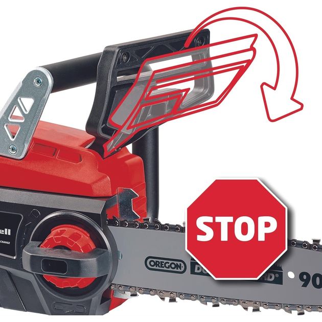 Einhell Пила ланцюгова акумуляторна GE-LC 18/25 Li Set, PXC, 18В, шина 25см, 4.3м/с, акум. 3,0Ah і зарядний пристрій, додатковий ланцюг, 3.6кг, фото , зображення 5 | SNABZHENIE.com.ua Einhell Пила ланцюгова акумуляторна GE-LC 18/25 Li Set, PXC, 18В, шина 25см, 4.3м/с, акум. 3,0Ah і зарядний пристрій, додатковий ланцюг, 3.6кг, фото , зображення 5 | SNABZHENIE.com.ua