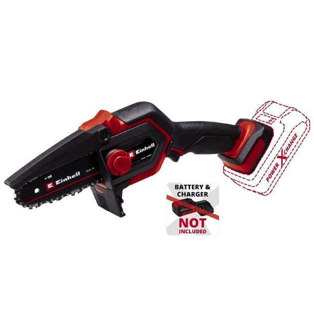 Einhell Пила ланцюгова акумуляторна GE-PS 18/15 Li BL - Solo, PXC 18В, безщіткова, шина 158 мм, різ 125 мм, 4.8 м/с, 1.1 кг (без АКБ і ЗП), фото , изображение 8 | SNABZHENIE.com.ua Einhell Пила ланцюгова акумуляторна GE-PS 18/15 Li BL - Solo, PXC 18В, безщіткова, шина 158 мм, різ 125 мм, 4.8 м/с, 1.1 кг (без АКБ і ЗП), фото , изображение 8 | SNABZHENIE.com.ua