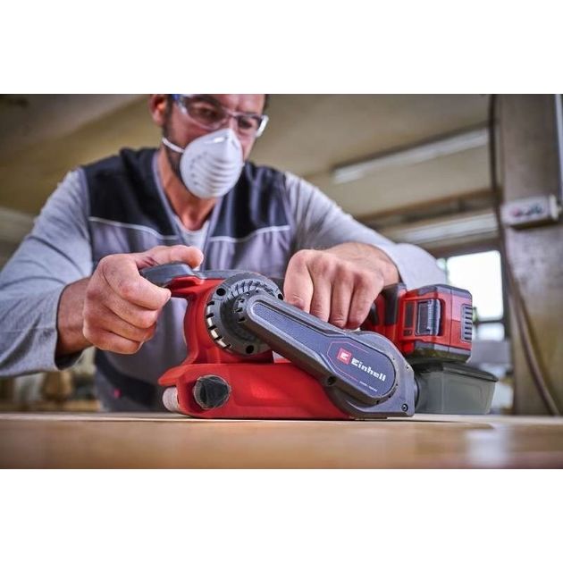 Einhell Шліфмашина стрічкова акумуляторна TP-BS 18/457LI BL - Solo, PXC, 18В, 120-250м•хв, стрічка 457х75мм, безщіткова, 2.58кг, без АКБ і ЗП, фото , изображение 3 | SNABZHENIE.com.ua Einhell Шліфмашина стрічкова акумуляторна TP-BS 18/457LI BL - Solo, PXC, 18В, 120-250м•хв, стрічка 457х75мм, безщіткова, 2.58кг, без АКБ і ЗП, фото , изображение 3 | SNABZHENIE.com.ua