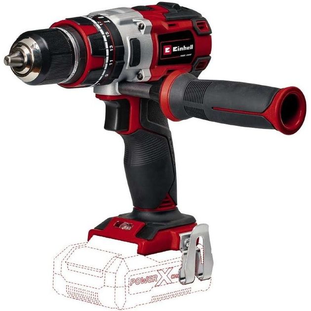 Einhell Шуруповерт-дриль ударний акумуляторний TP-CD 18/80 Li-i BL - Solo, PXC, 18В, безщіткова, ударяючи, 80Нм, 0-500/0-1800об/хв, 1.43кг, без АКБ та ЗП, фото  | SNABZHENIE.com.ua