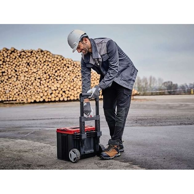 Einhell Ящик модульний для інструменту E-Case L, на коліщатках, телескопічна ручка, 40.6х44.4х35.5см, пластик, фото , изображение 4 | SNABZHENIE.com.ua Einhell Ящик модульний для інструменту E-Case L, на коліщатках, телескопічна ручка, 40.6х44.4х35.5см, пластик, фото , изображение 4 | SNABZHENIE.com.ua
