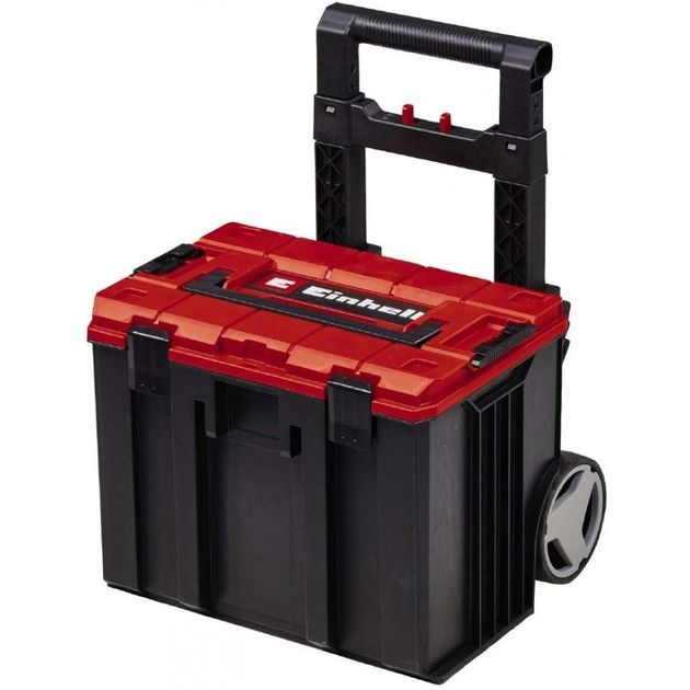 Einhell Ящик модульний для інструменту E-Case L, на коліщатках, телескопічна ручка, 40.6х44.4х35.5см, пластик, фото  | SNABZHENIE.com.ua