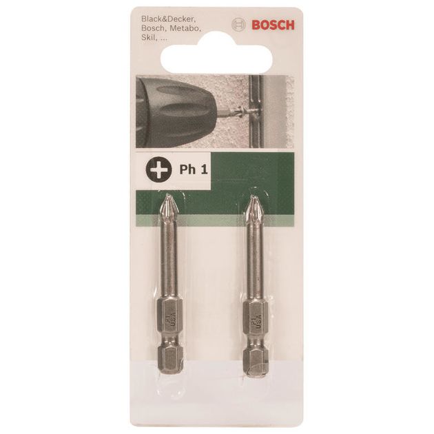 Bosch Біти PH 1 XH, 49мм, 2шт, фото , изображение 2 | SNABZHENIE.com.ua Bosch Біти PH 1 XH, 49мм, 2шт, фото , изображение 2 | SNABZHENIE.com.ua