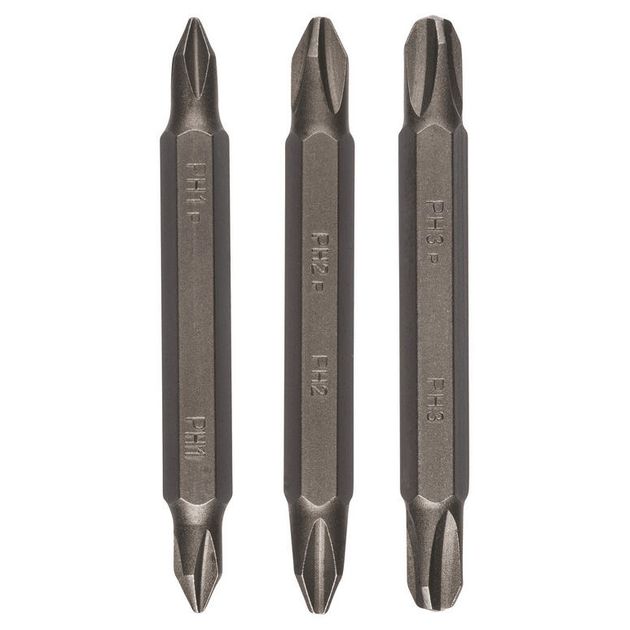 Bosch Біти двосторонні PH/PH 1/2/3, 60мм, 3шт, фото , зображення 3 | SNABZHENIE.com.ua