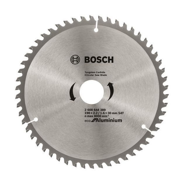 Bosch Диск пиляльний Eco for Aluminium 190x2.42/1.6x30мм 54TCG, фото , изображение 2 | SNABZHENIE.com.ua